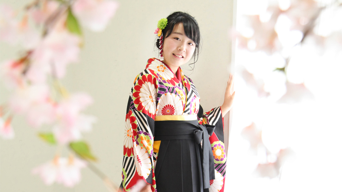 卒業式　フォトスタジオ